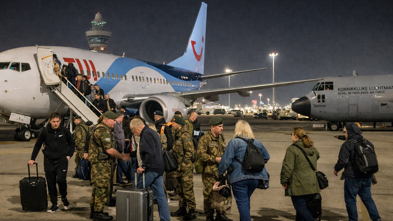 Hollanda’da Mahsur Kalan Vatandaşları Getiren İkinci Uçak Schiphol’e İndi