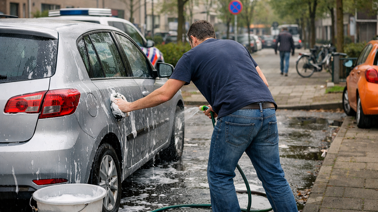 Hollanda’da Sokakta Araç Yıkamaya Dikkat: Bazı Belediyelerde 440 Euro Ceza Var