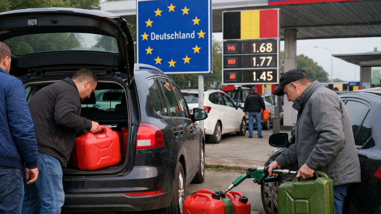 Hollanda’da Ucuz Yakıt İçin Sınırı Geçen Sürücülere Bidon Uyarısı