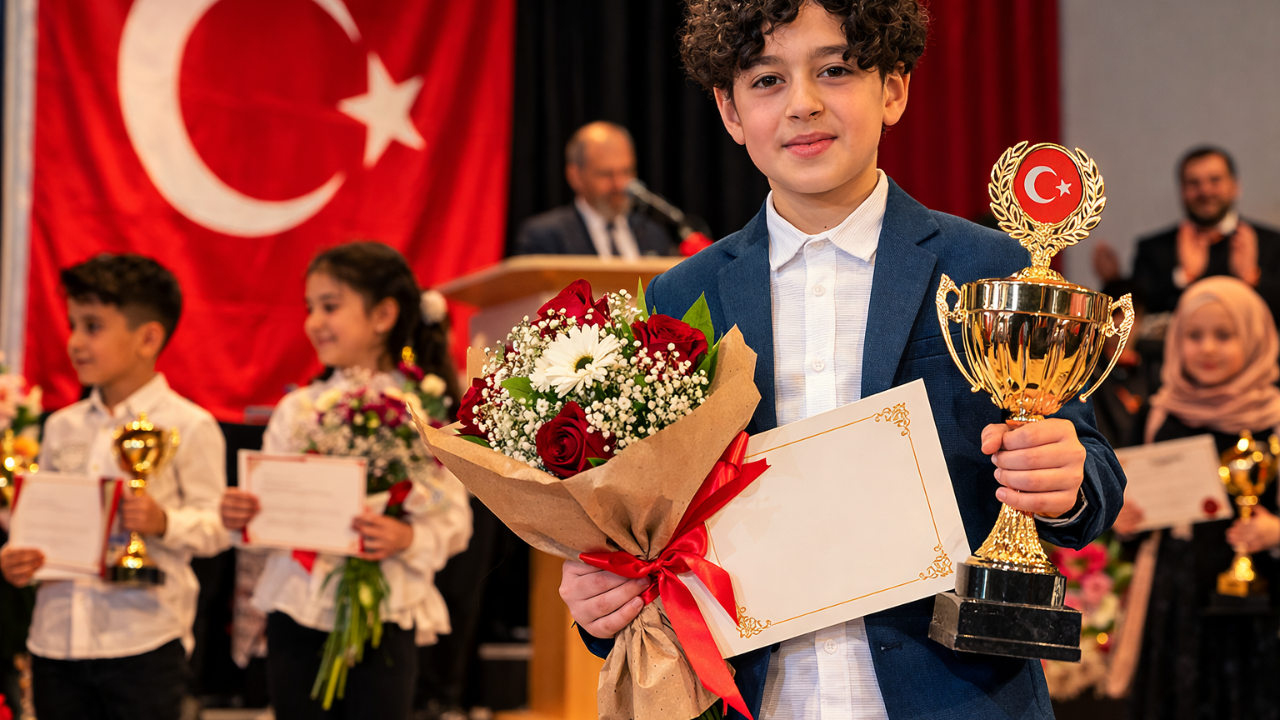 Leerdam’da İstiklal Marşı Yarışması Finali: Birincilik Yunus Ali Sazak’ın