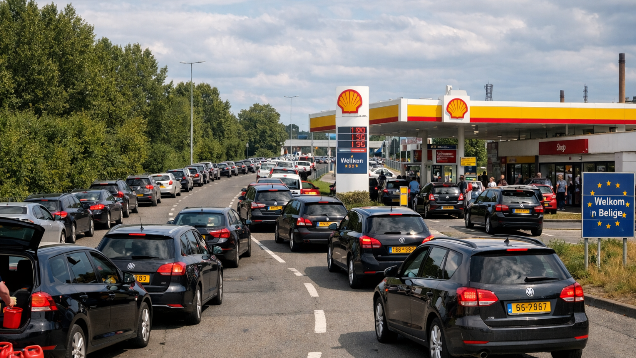 Hollandalılar Ucuz Benzin İçin Belçika’ya Akın Ediyor: Fiyat Farkı 70 Cent
