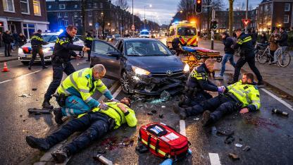 Rotterdam’da Tartışma Sonrası Araç Trafik Görevlilerine Daldı