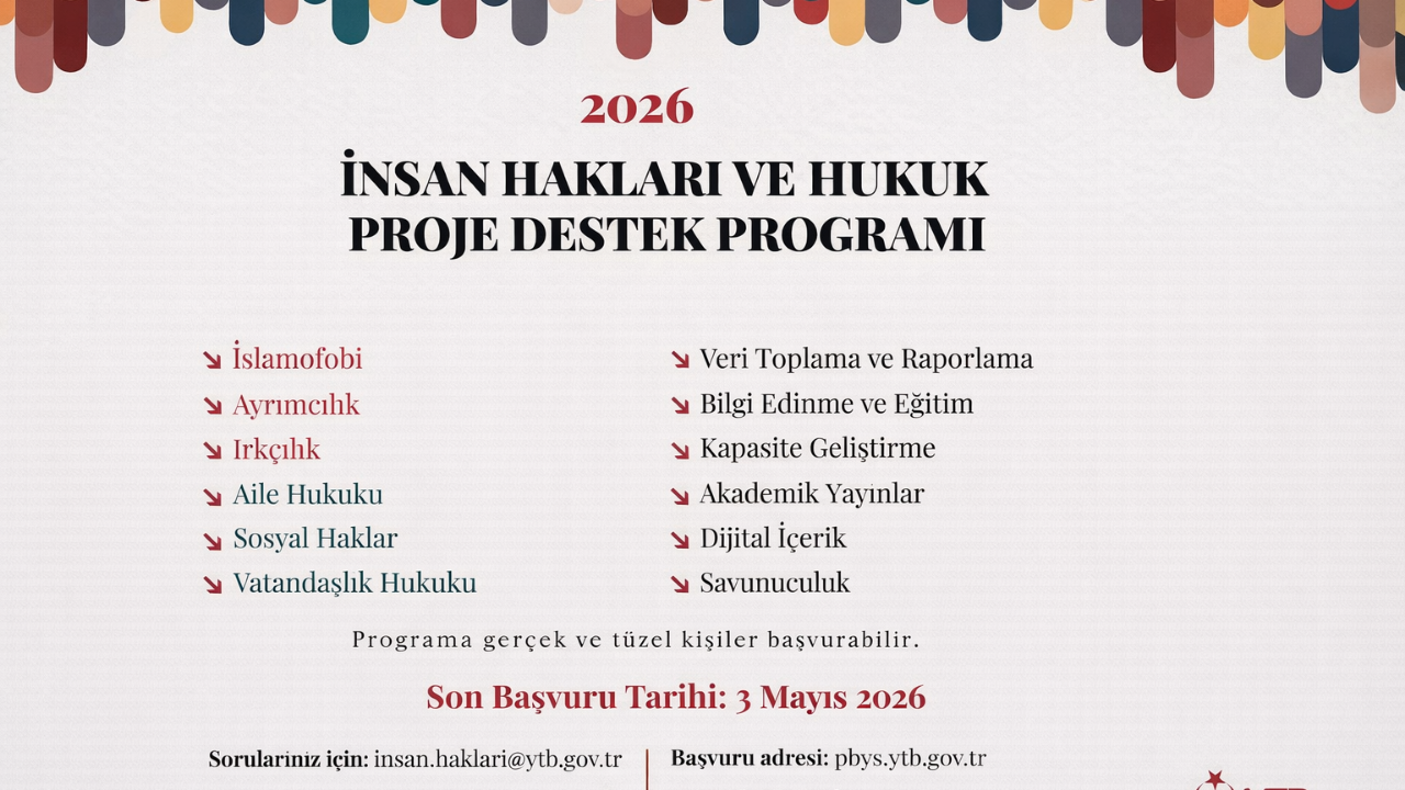 YTB İnsan Hakları Proje Destek Programı Başladı