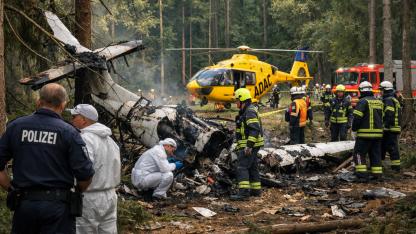 Almanya’da Küçük Uçak Kazası: 2 Kişi Hayatını Kaybetti