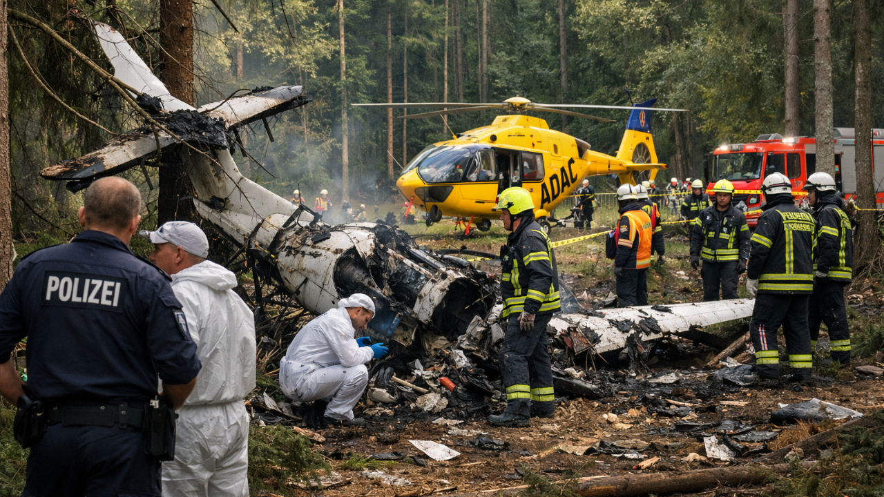 Almanya’da Küçük Uçak Kazası: 2 Kişi Hayatını Kaybetti