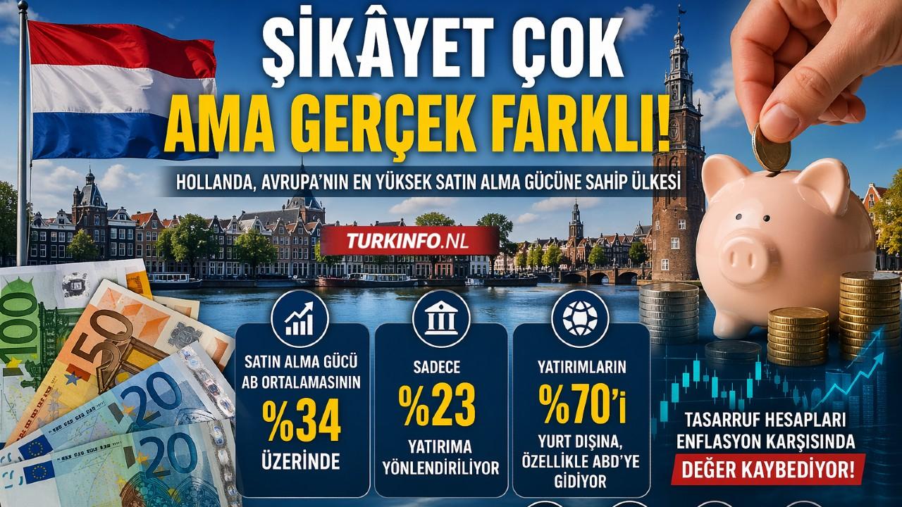 Hollanda Avrupa’nın En Zengini Çıktı: Paralar Bankada Bekliyor