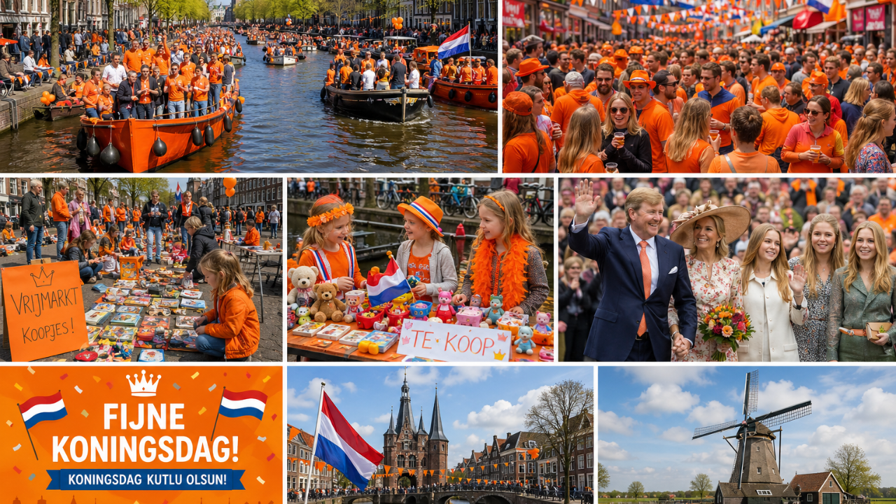 Hollanda Turuncuya Büründü: Kral Günü Kutlamaları Ülkeyi Sokağa Döktü