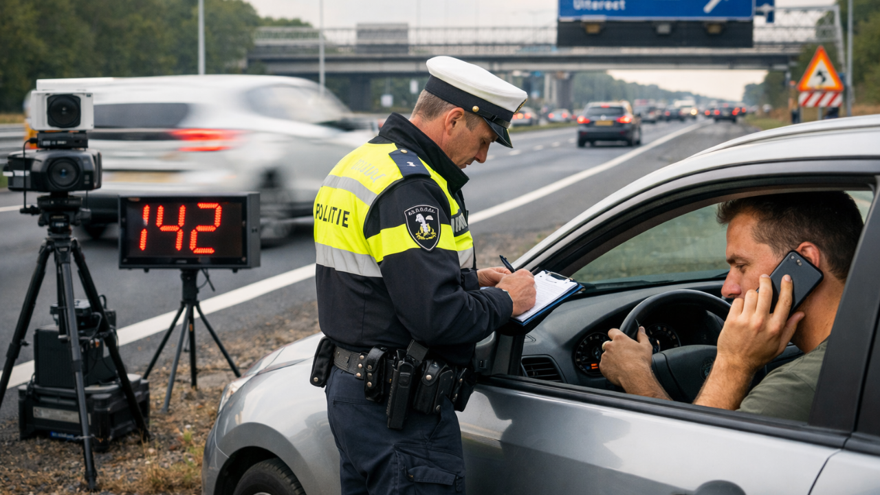 Hollanda’da 2026 Trafik Cezaları Arttı: Telefon ve Hız İhlallerine Rekor Zam