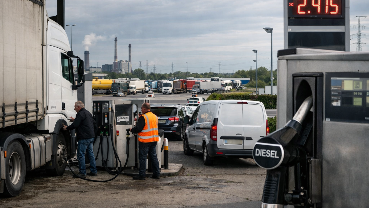 Hollanda’da Dizel Fiyatları Bir Günde 9 Cent Arttı