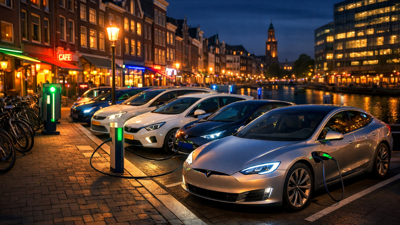 Hollanda’da Elektrikli Araç Devrimi: Her 5 Arabadan 1’i Artık Elektrikli!