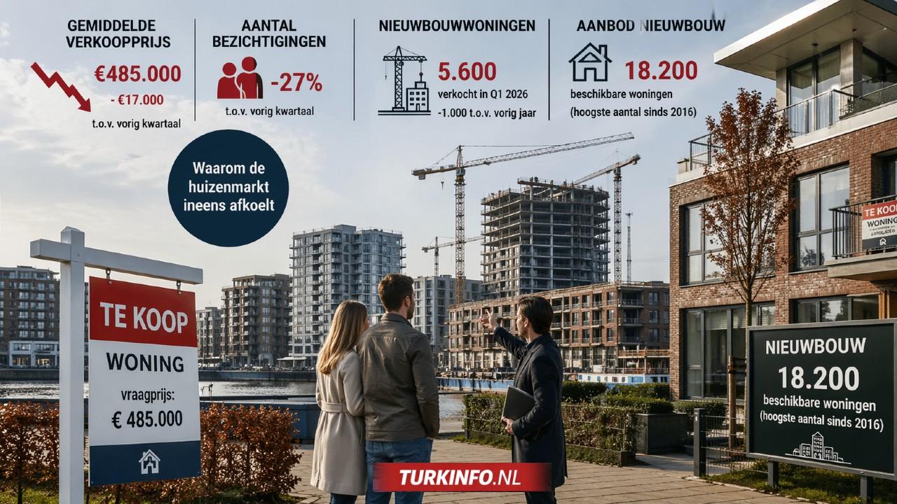 Hollanda’da Konut Fiyatları Düşüyor: Satışlar Sert Geriledi
