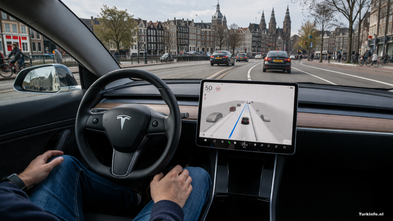 Hollanda’da Tesla Otonom Sürüş İzni Verildi