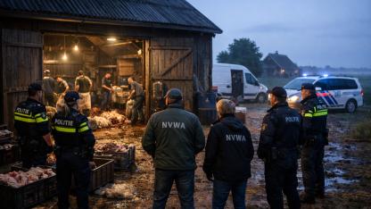 Hollanda’da Kaçak Kesim Skandalı: 7 Kişi Suçüstü Yakalandı