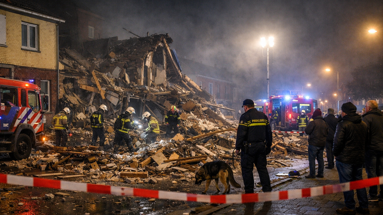 Roermond’da Gece Patlaması: Ev Tamamen Yıkıldı