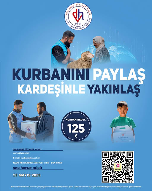 Hollanda Diyanet Vakfı 2026 Kurban Bedelini Açıkladı