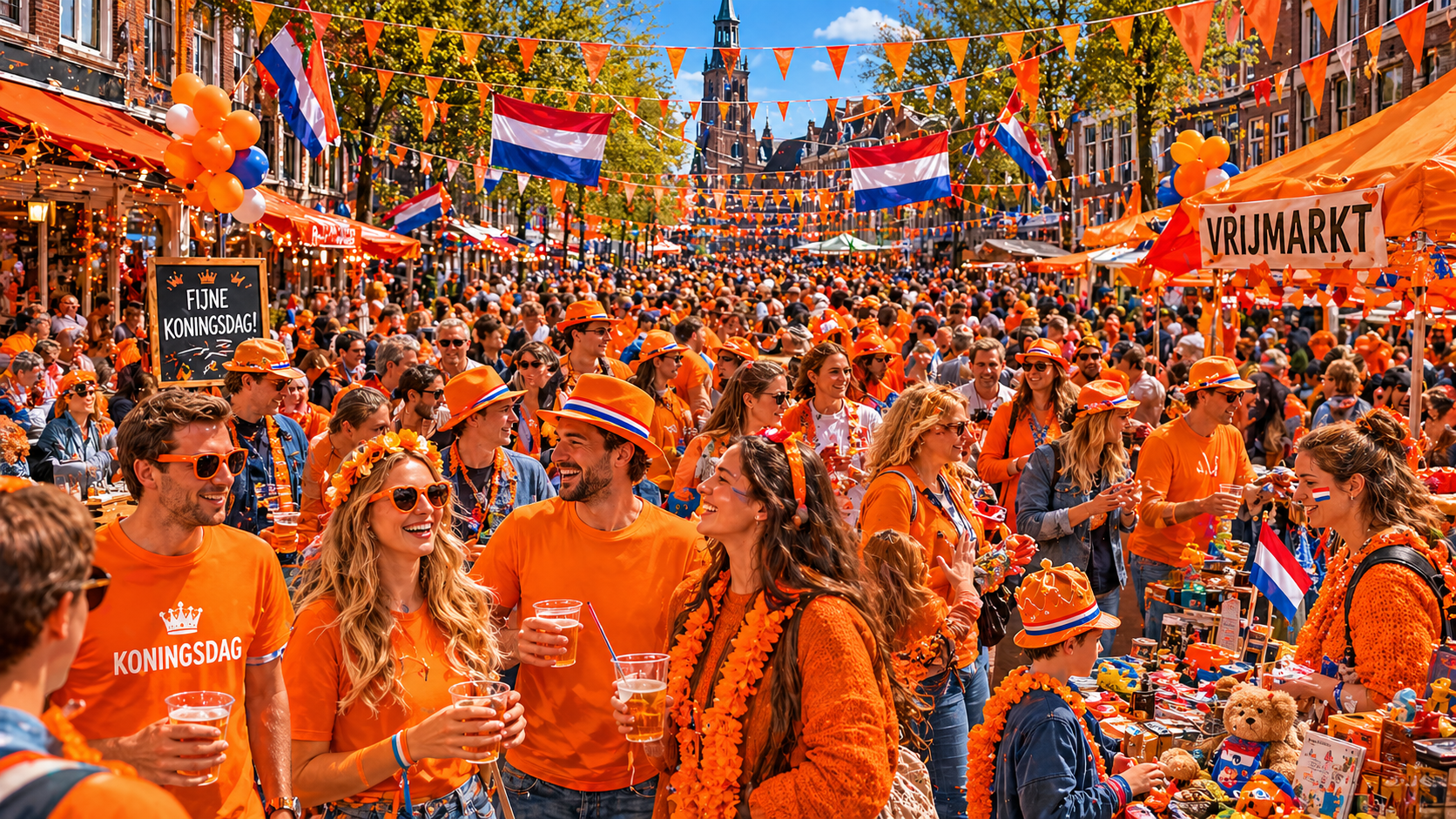Hollanda Turuncuya Büründü: Kral Günü Kutlamaları Ülkeyi Sokağa Döktü
