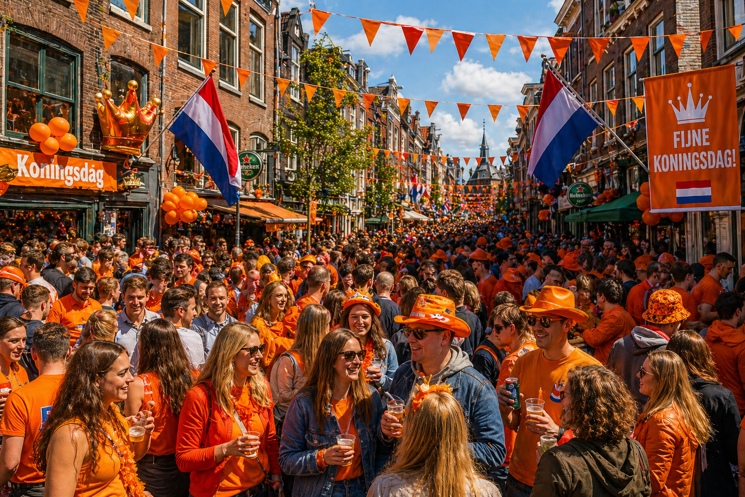 Hollanda Turuncuya Büründü: Kral Günü Kutlamaları Ülkeyi Sokağa Döktü