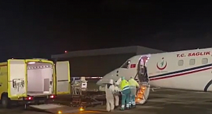 Hollanda'da koronavirüs tedavisine son verilmek istenen vatandaş ambulans uçakla Türkiye'ye gönderildi