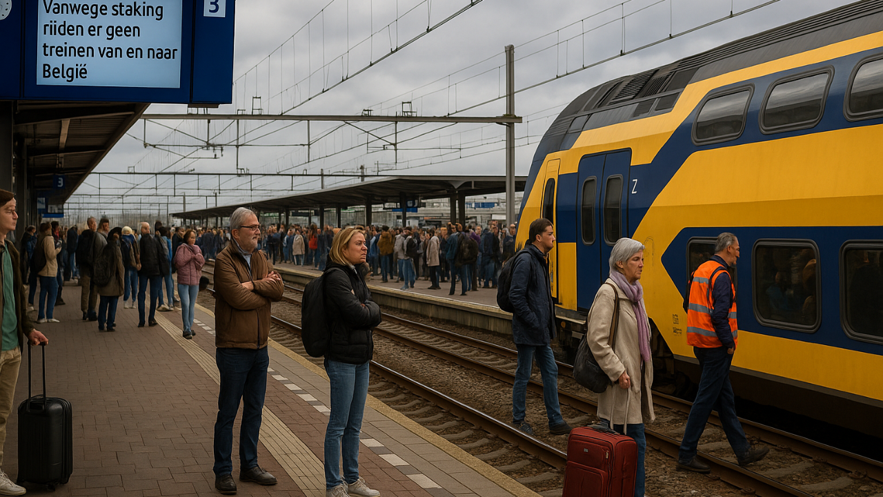 Belçika'daki Ulusal Grev Günü, Hollanda'da da Aksamalara Yol Açtı